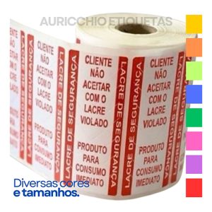 Etiqueta Lacre de Segurança