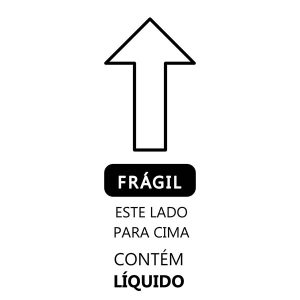 Etiqueta Adesiva Frágil Líquidos 100x50mm